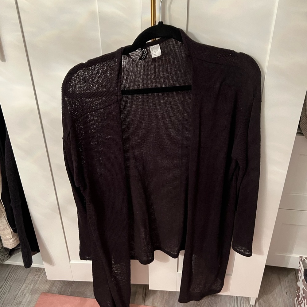 Black cardigan
